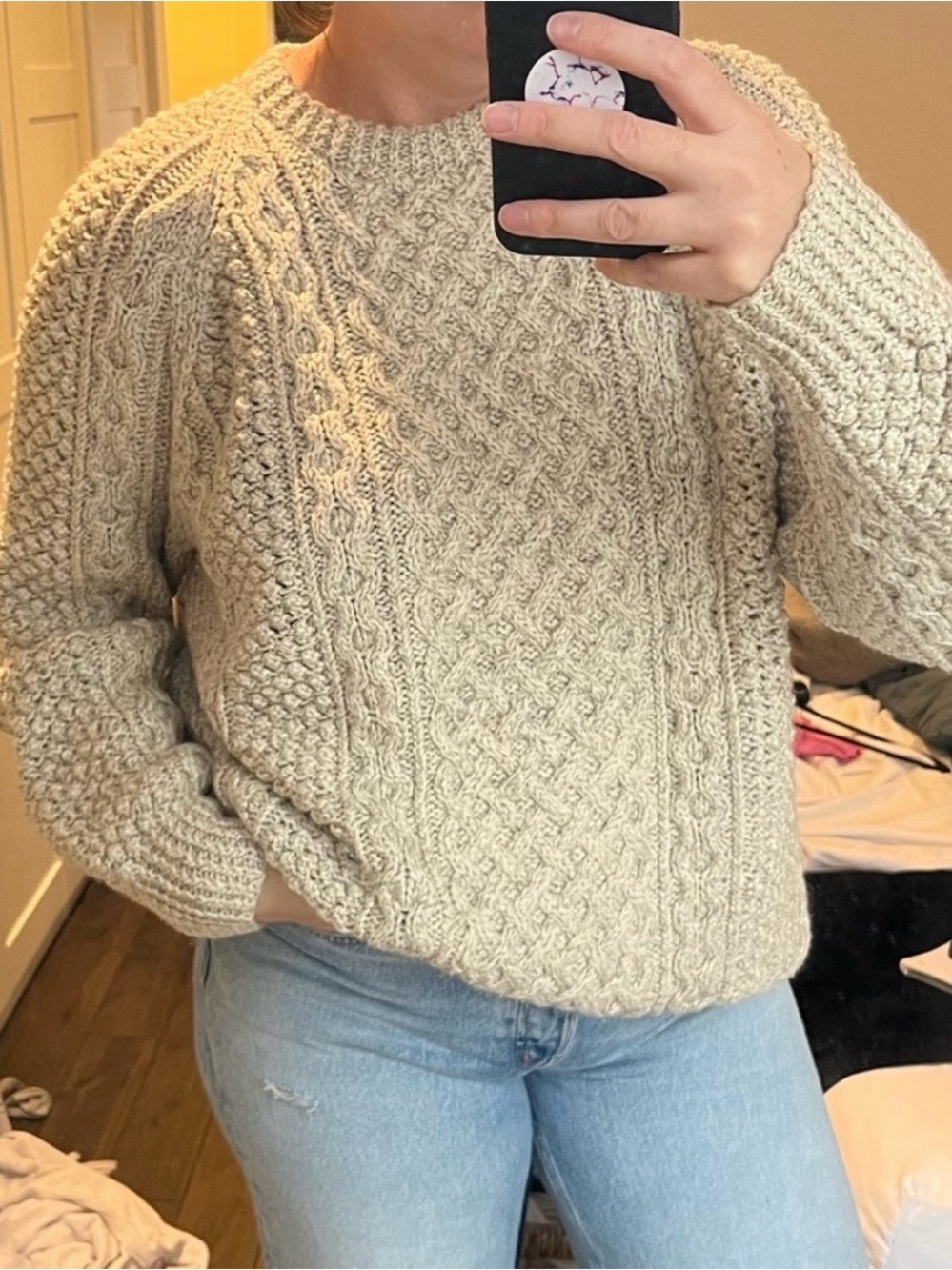 Vintage Hand knit Fisherman Sweater